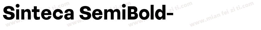Sinteca SemiBold字体转换